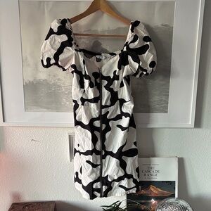 Obey size S Black and White cow print Women's Dress